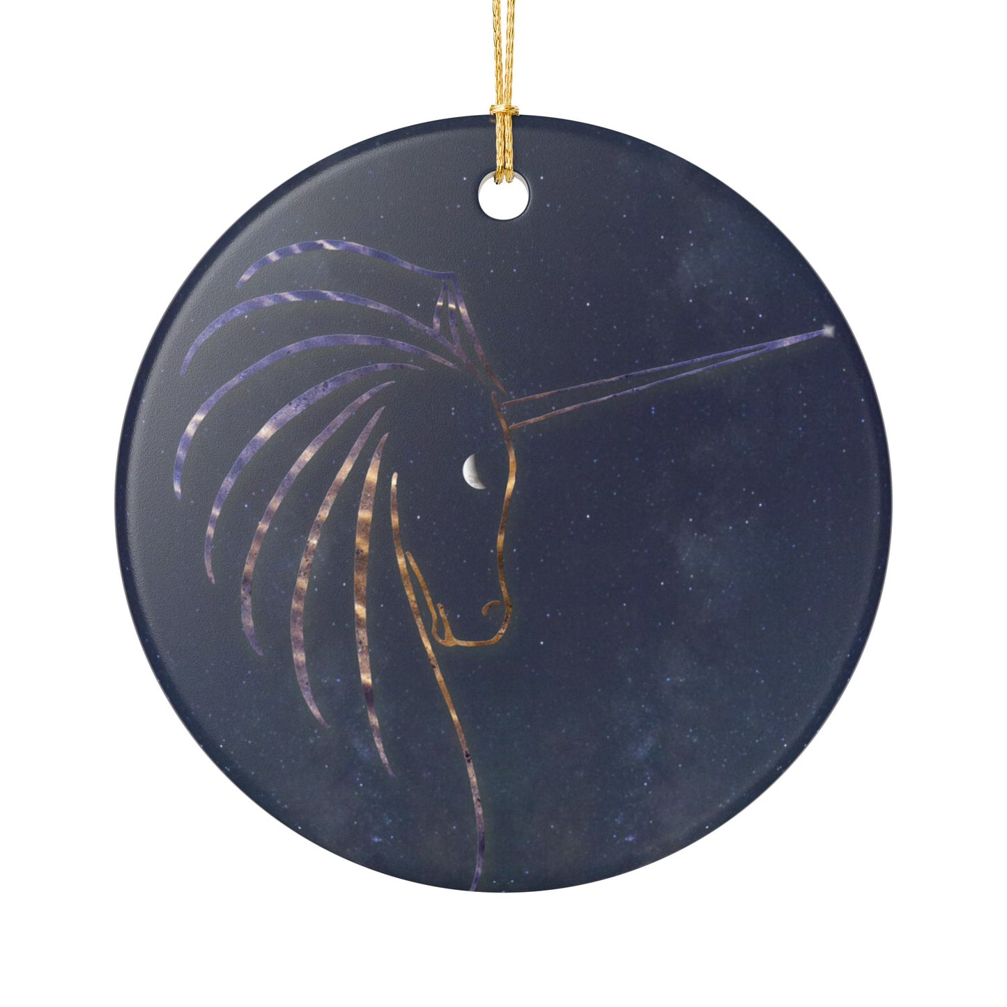 Ceramic Decoration Ornament - Star Unicorn