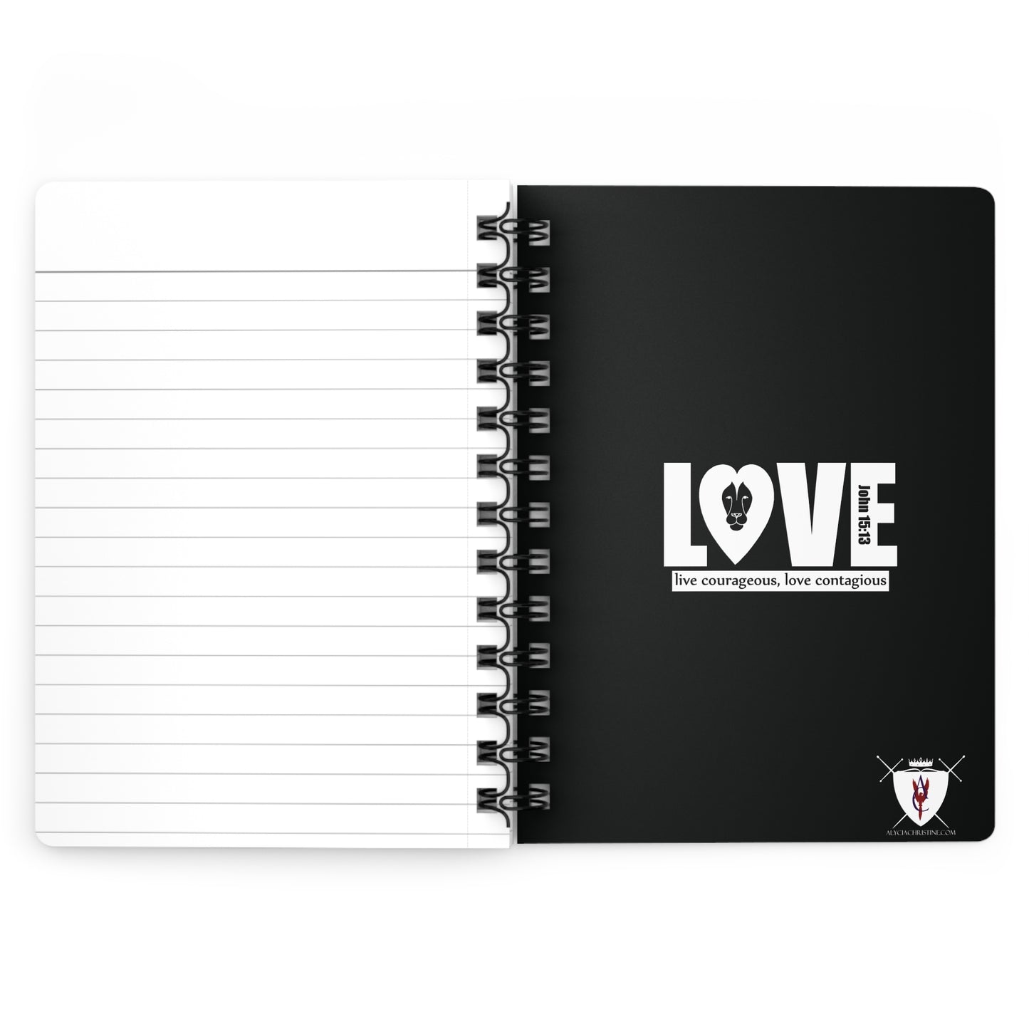 Spiral Bound Notebook - Lion Love
