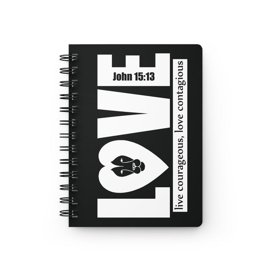 Spiral Bound Notebook - Lion Love