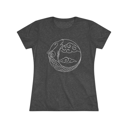 Women's Tight-Fit Tee - Bardrick Werewolf Clan Crest