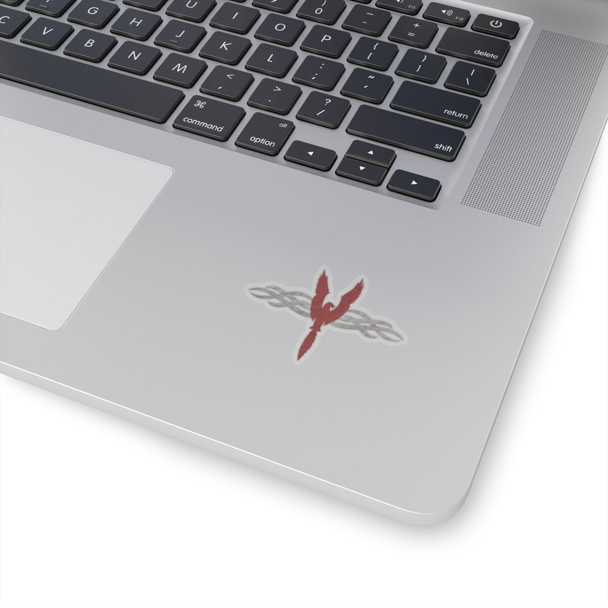 Sticker - Red Phoenix and Smoke Waves