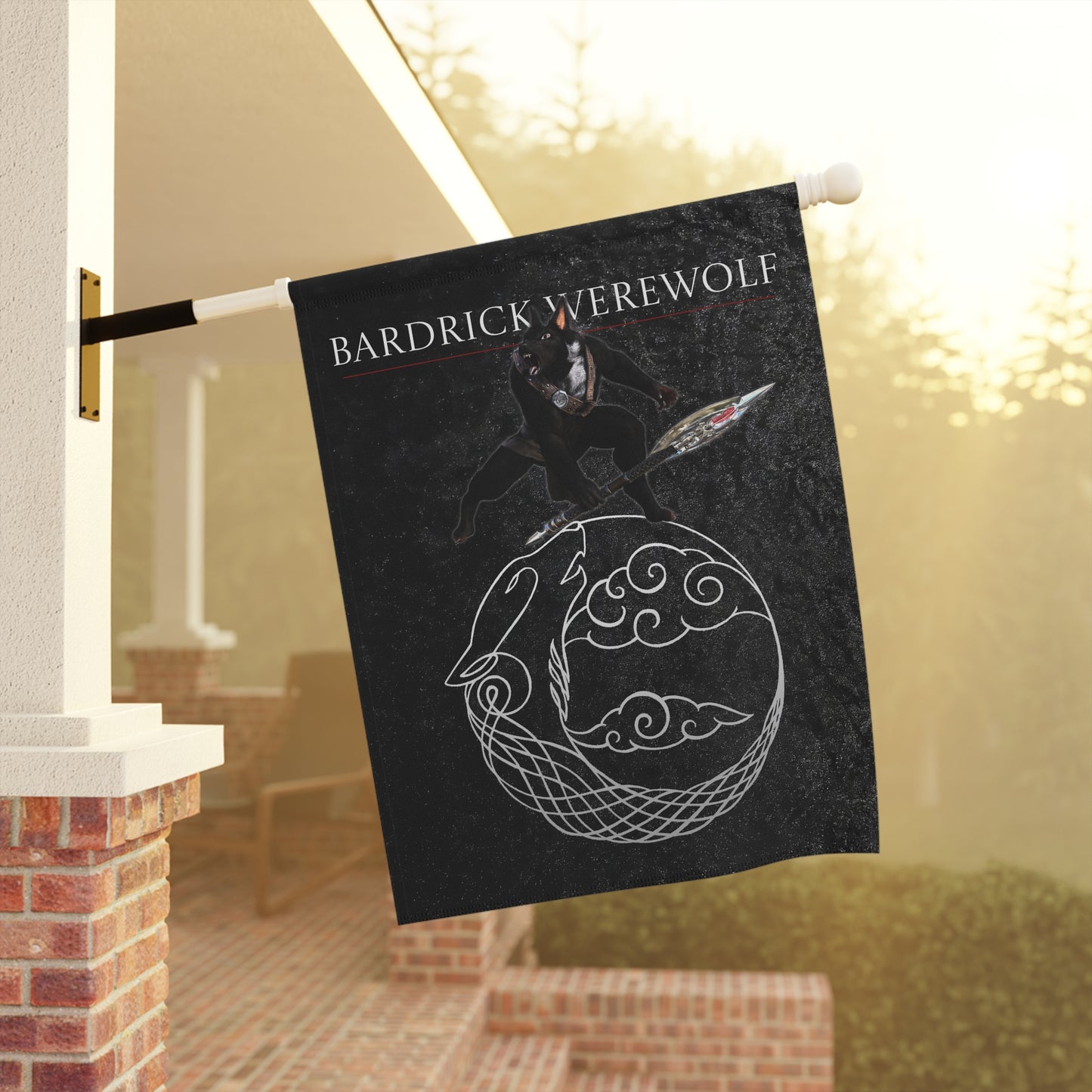 "Felan Bardrick Werewolf Crest" Garden & House Banner