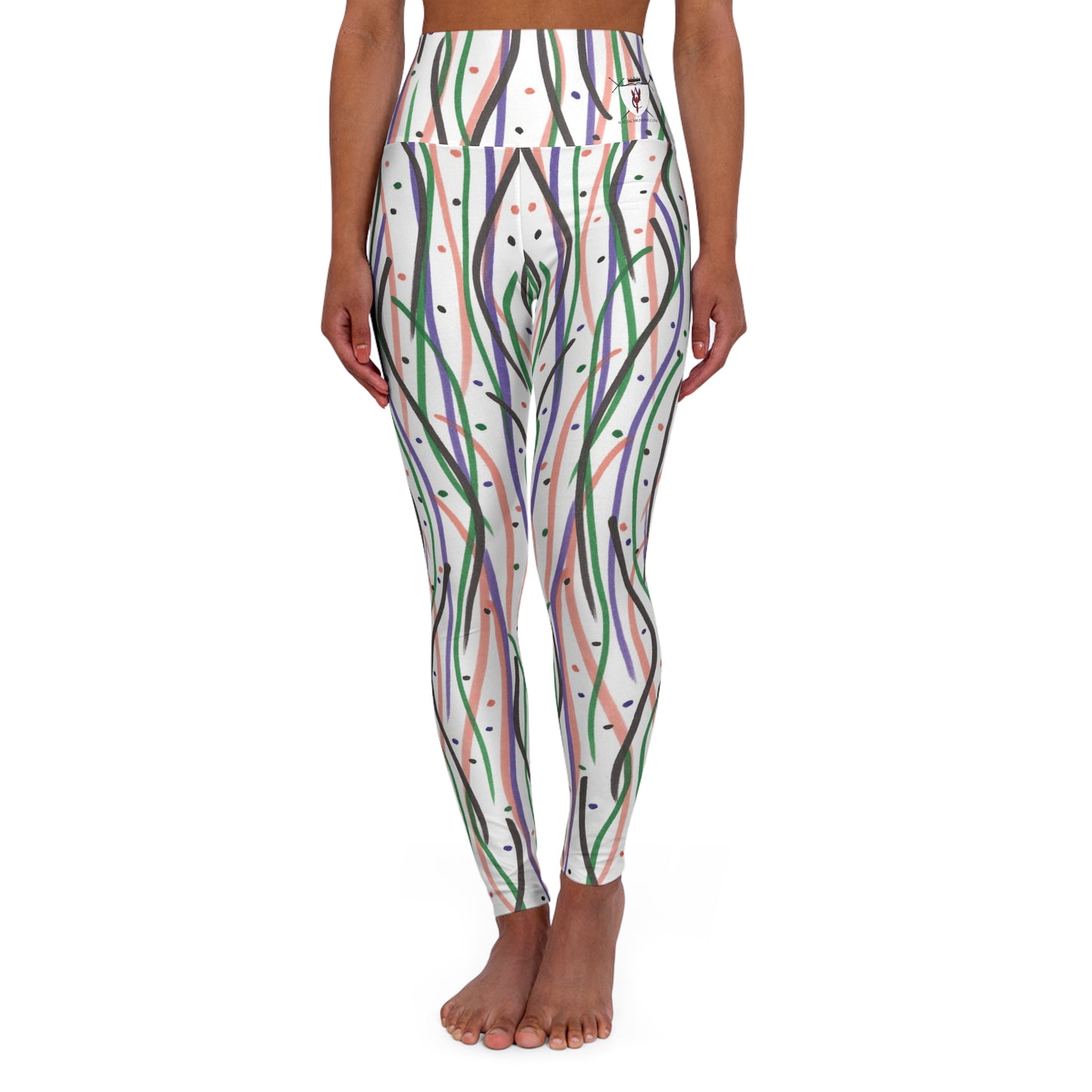 High Waisted Yoga Leggings - Fall Confetti