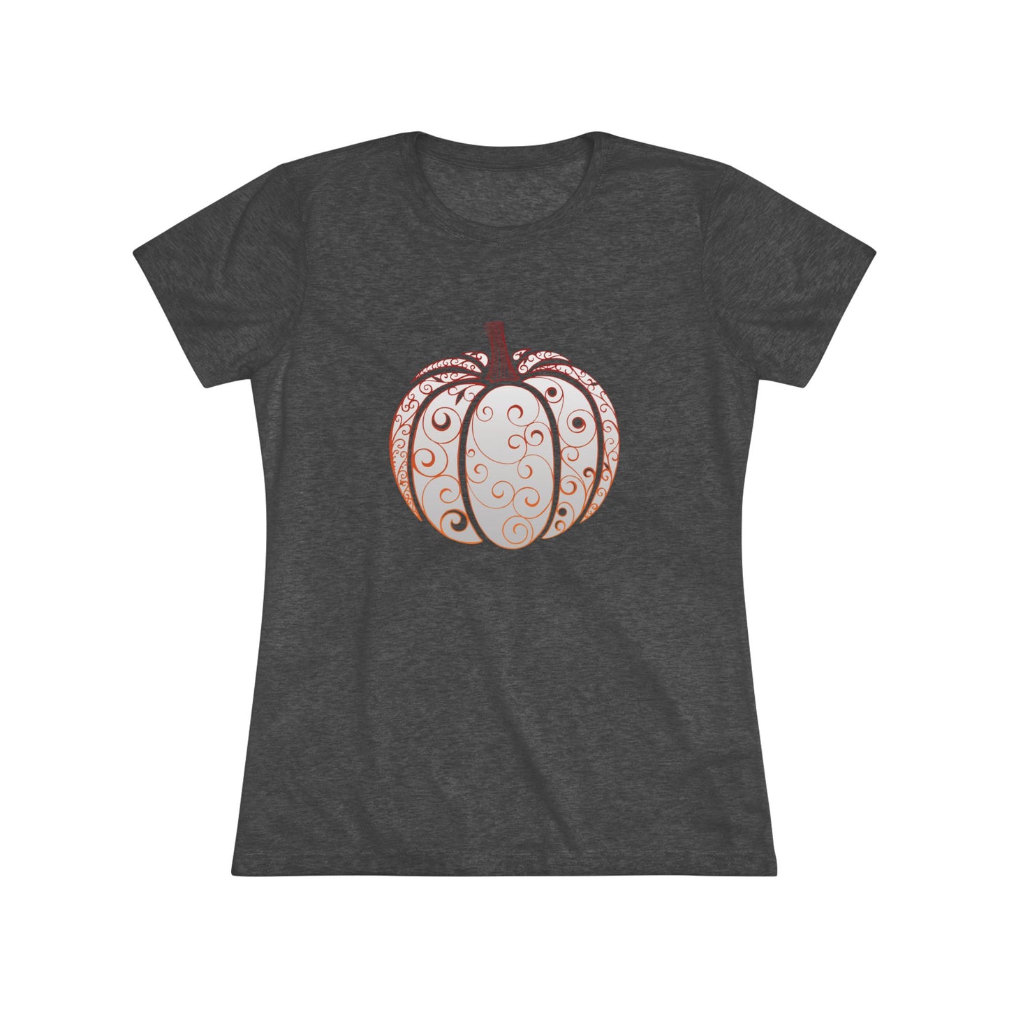 Women's Tight-Fit Tee - Pumpkin Curls