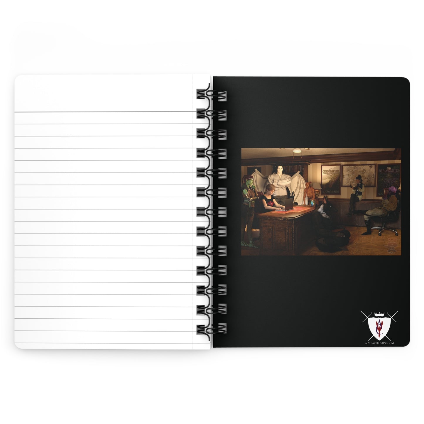 Spiral Bound Notebook - Sylvan Map and Sylvan Writing