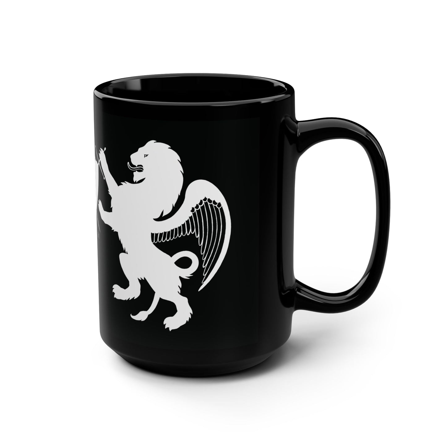 "Alycia Christine Coat-of-Arms with Hayoth Lions" 15 oz. Mug