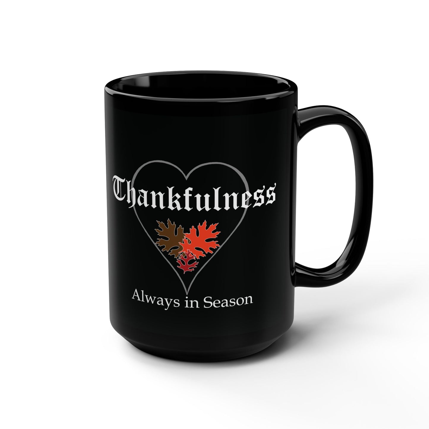 "Pumpkin Curls" and "Thankful Heart" 15 oz. Mug