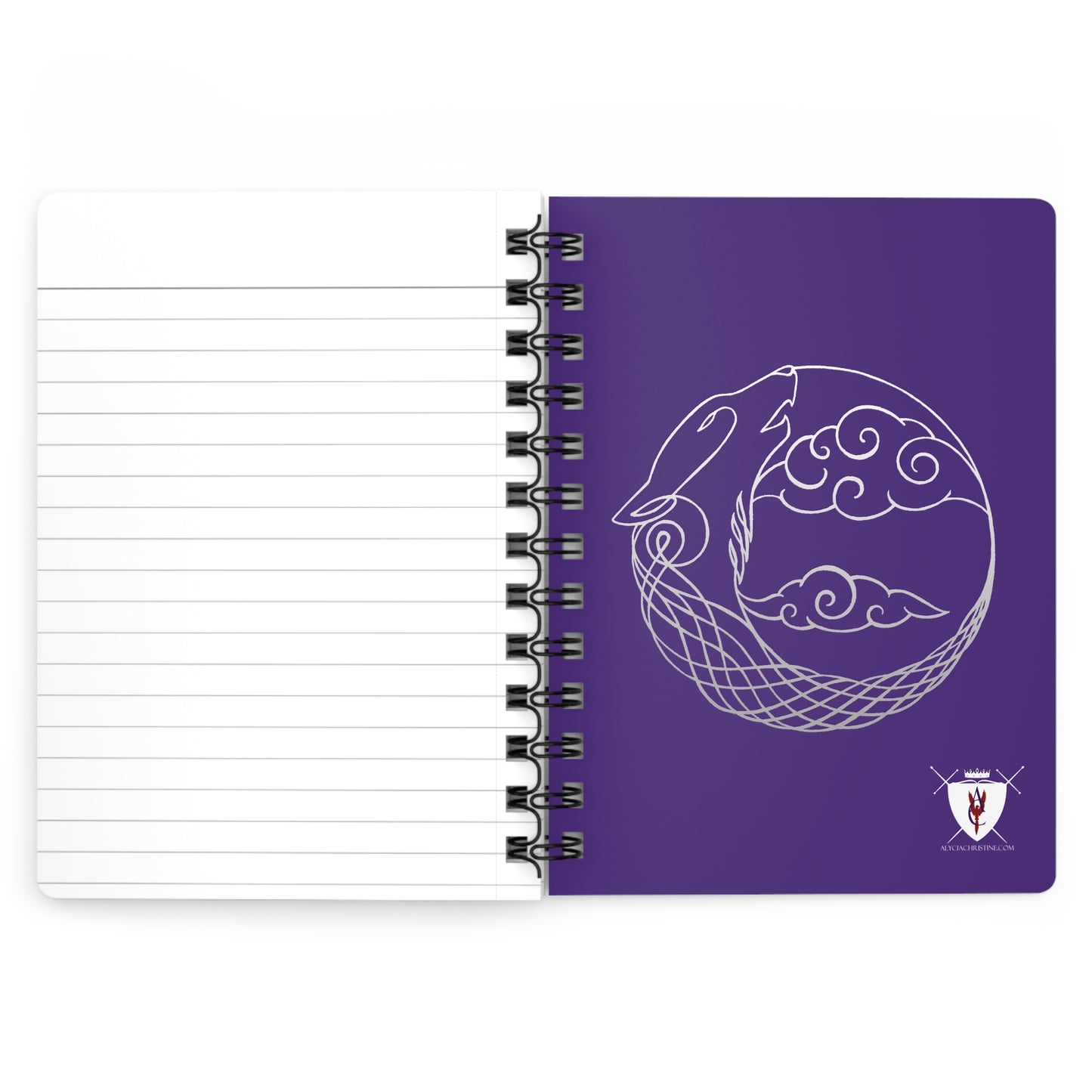 Spiral Bound Notebook - Tree of Shadows & Bardrick Werewolf Clan Designs