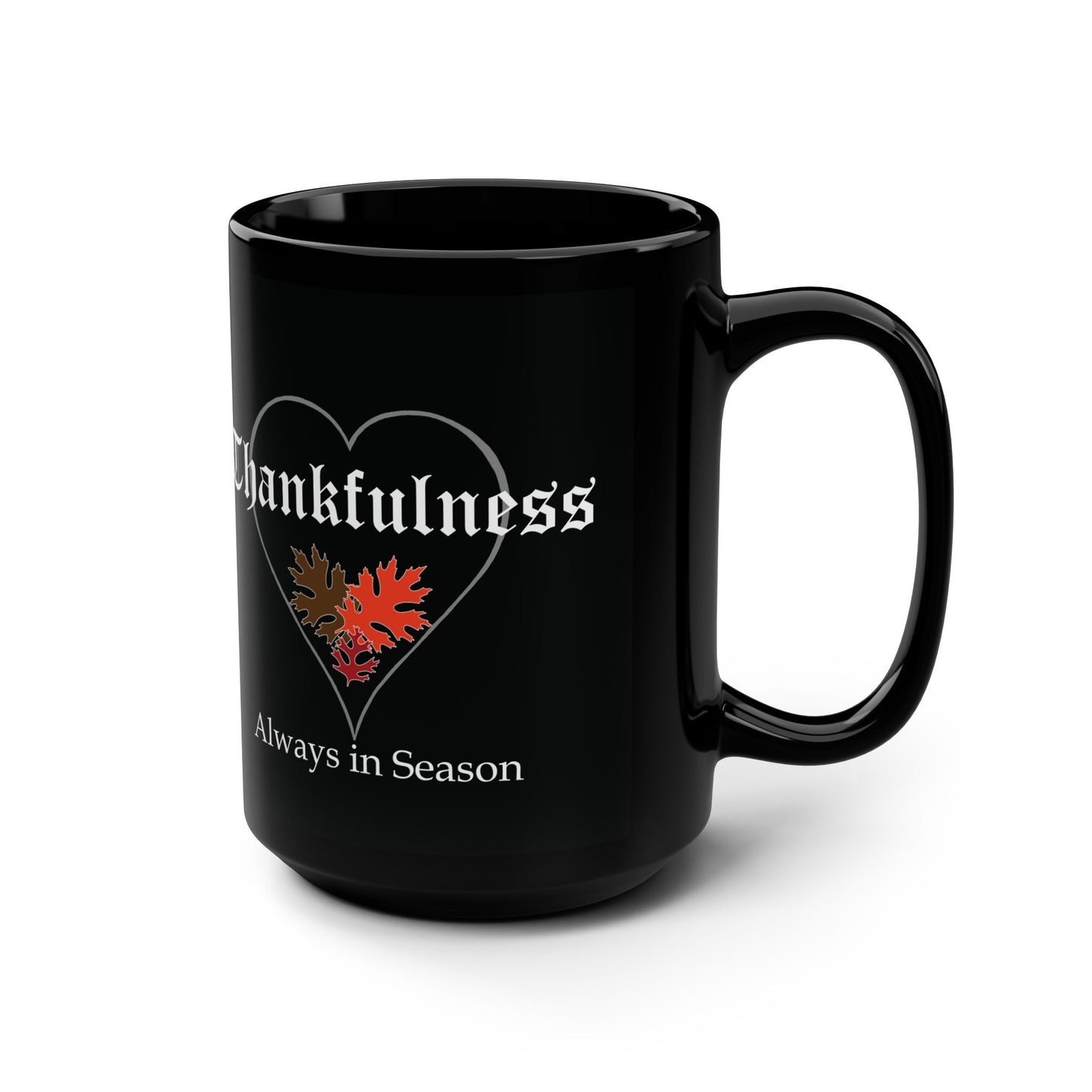 "Pumpkin Curls" and "Thankful Heart" 15 oz. Mug