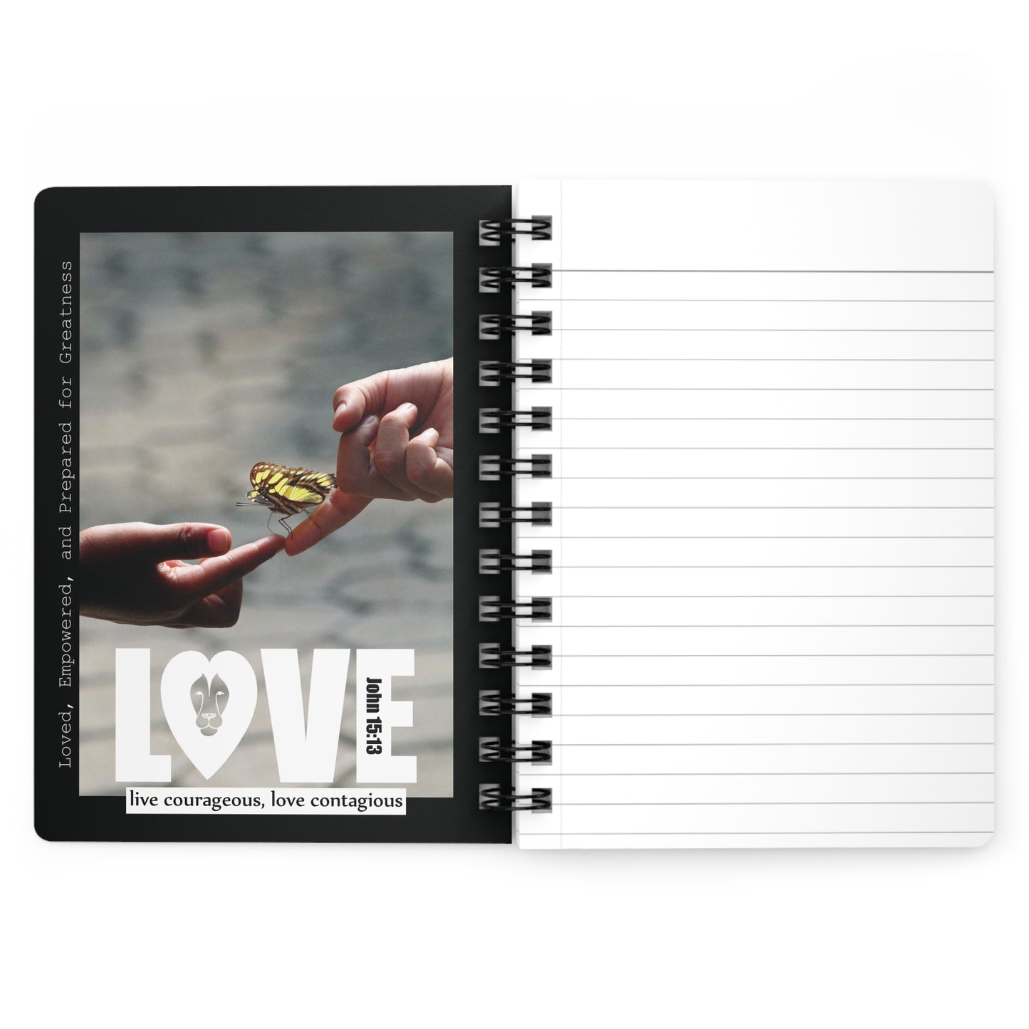 Spiral Bound Notebook - Lion Love