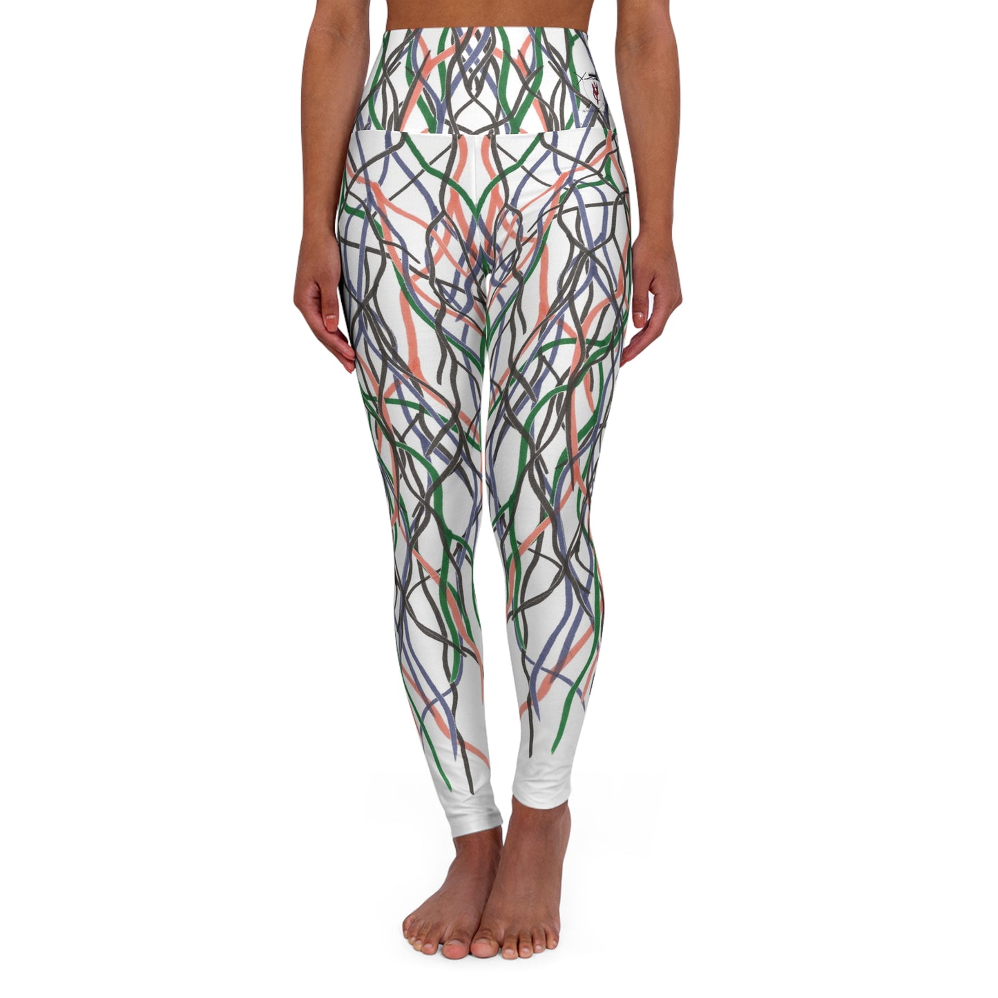 High Waisted Yoga Leggings - Fall Roots
