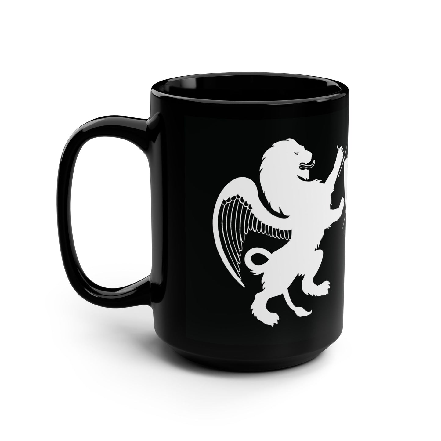 "Alycia Christine Coat-of-Arms with Hayoth Lions" 15 oz. Mug