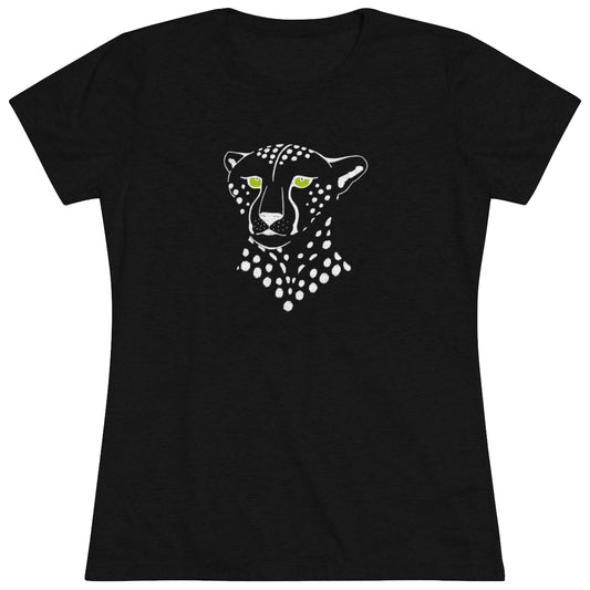 Women's Triblend Tee - Cheetah Inverted
