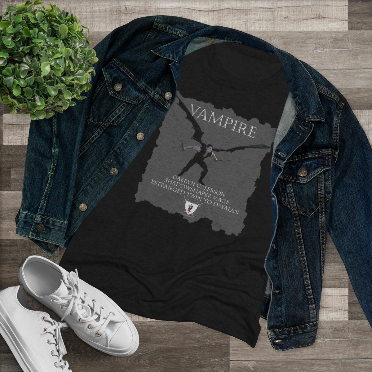 Women's Triblend Tee - Vampire Daeryn & Throne and Stone