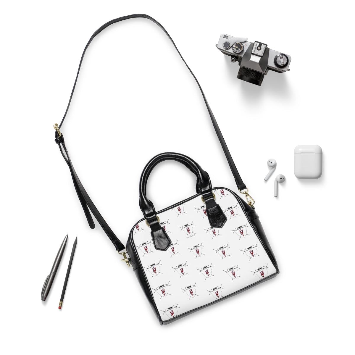 Alycia Christine Coat-of-Arms Shoulder Handbag