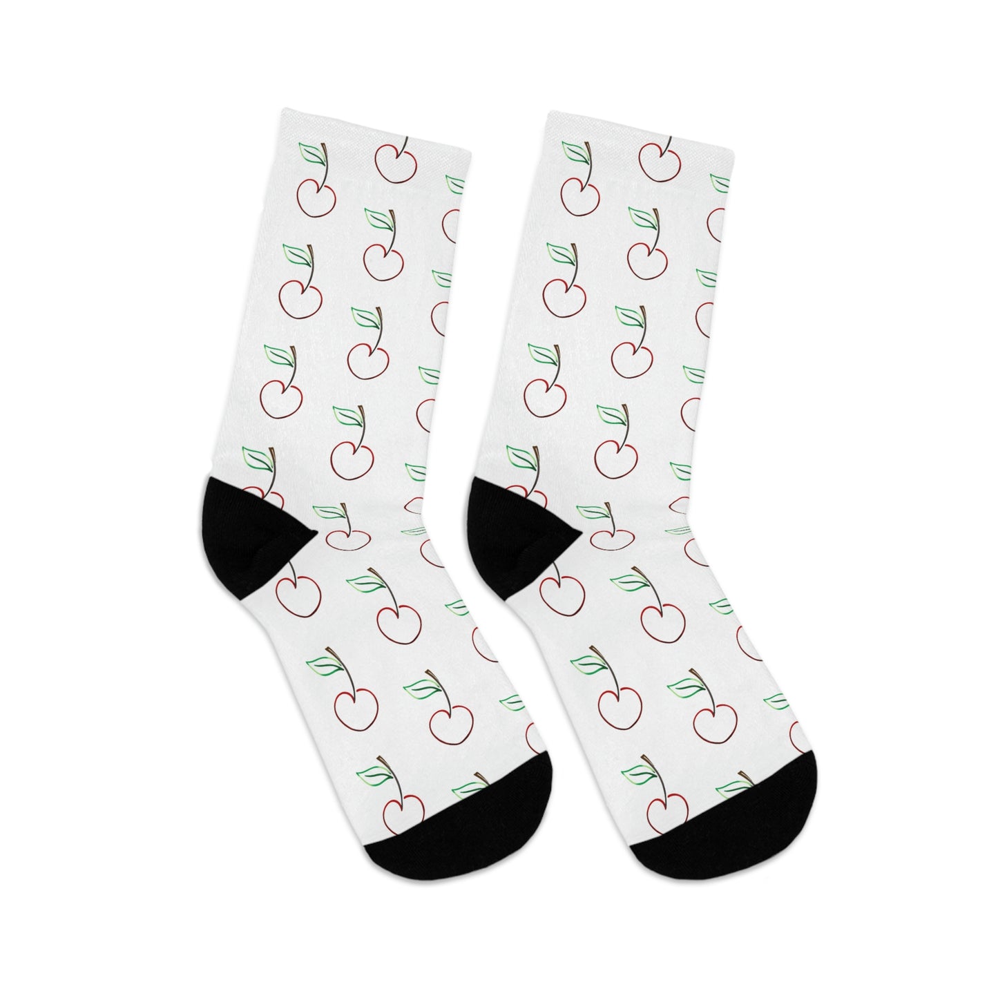 Smile Socks - Cherry Outline