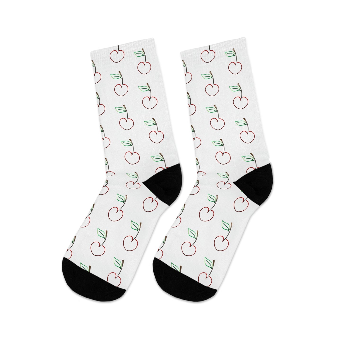 Smile Socks - Cherry Outline