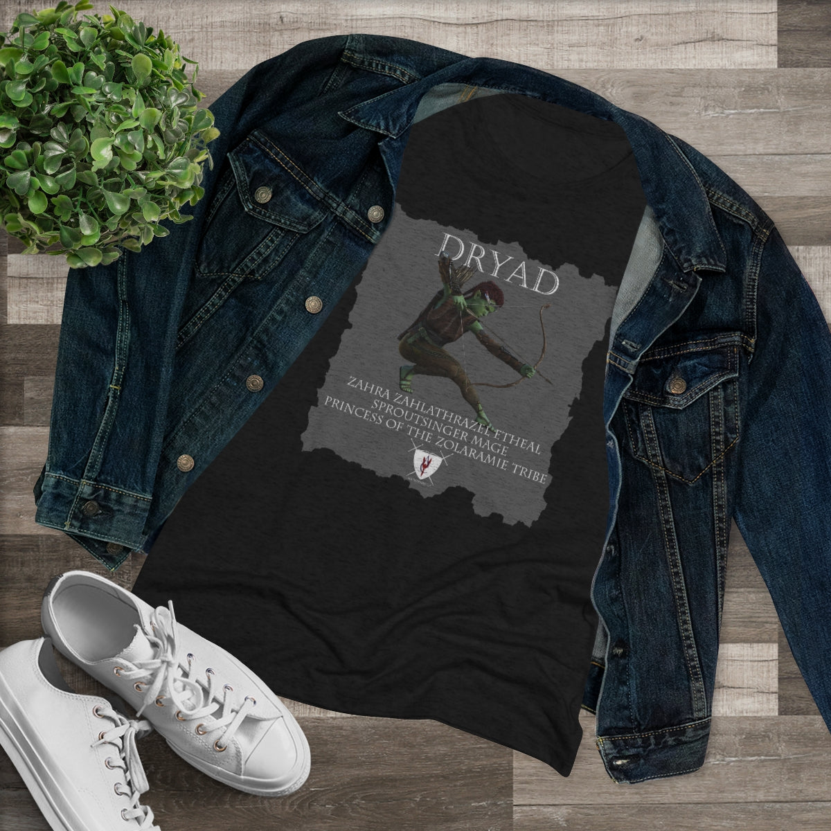 Women's Triblend Tee - Dryad Zahra & Zahra Defending the Gate