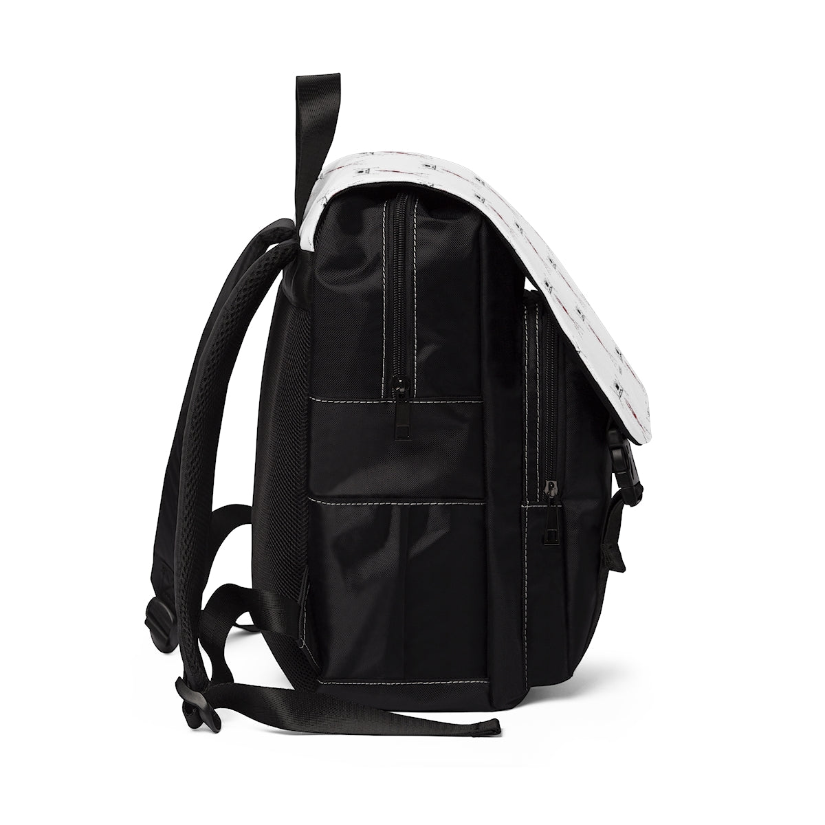 Unisex Casual Shoulder Backpack -  Alycia Christine Coat-of-Arms