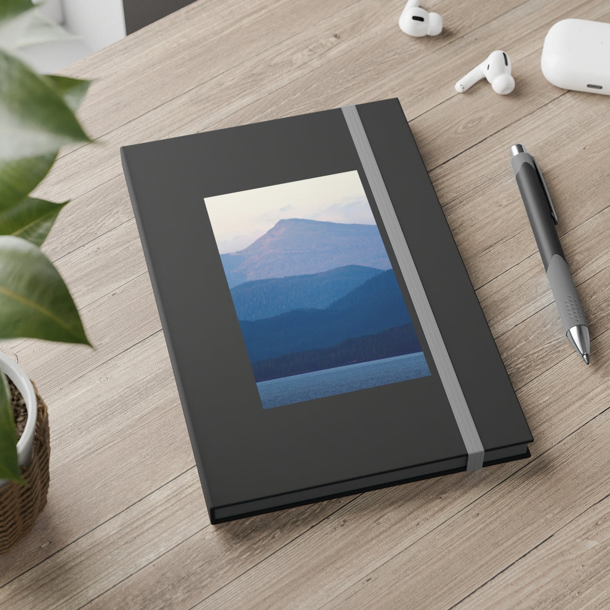 Simple Ruled Notebook - Alaska Mountain Layers
