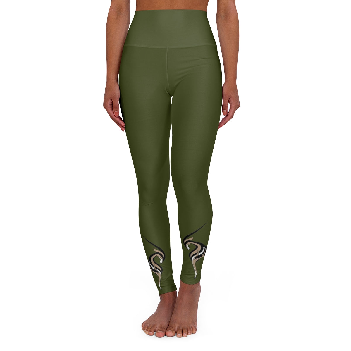 High Waisted Yoga Leggings - Oryx