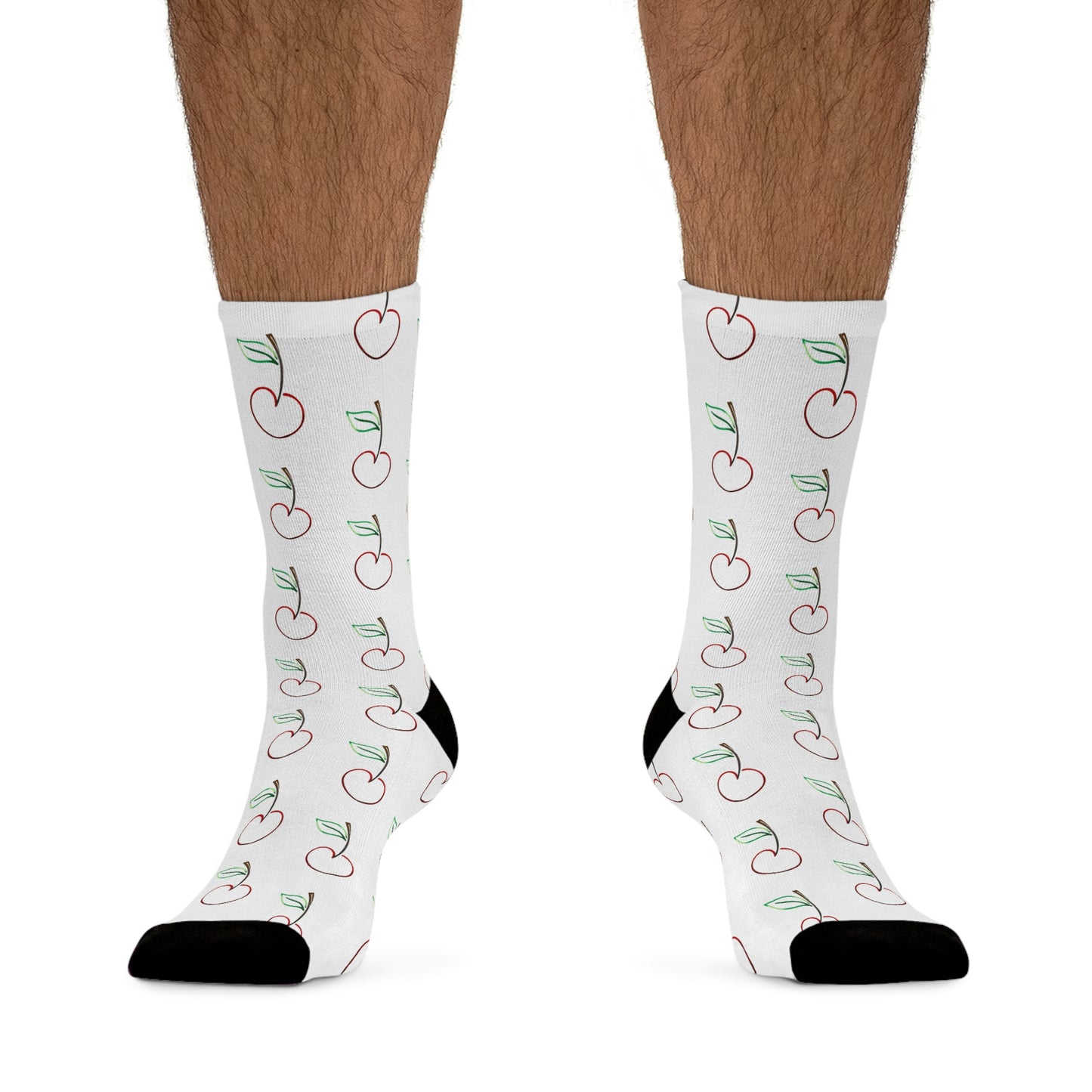 Smile Socks - Cherry Outline