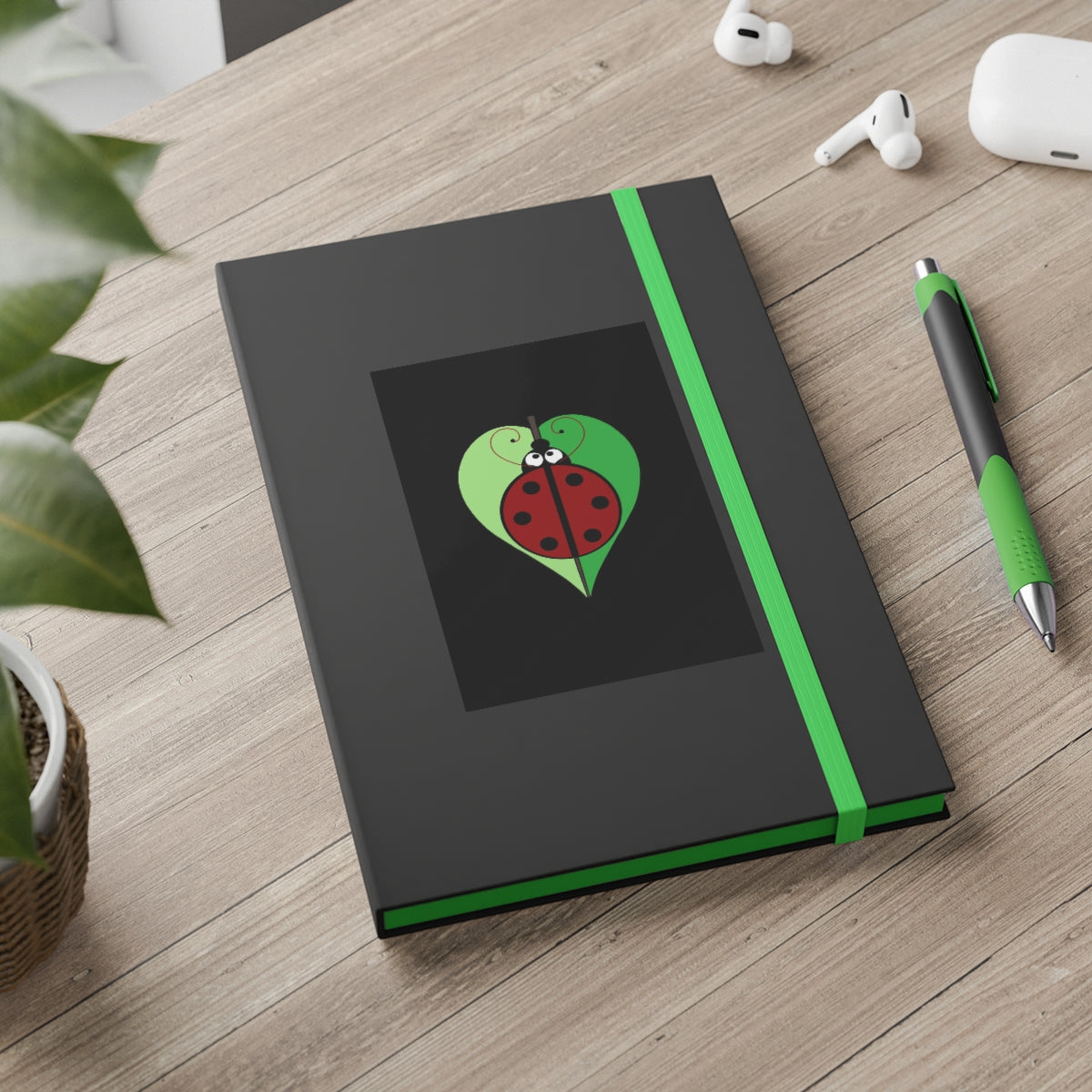 Simple Ruled Notebook - Lady Bug Love