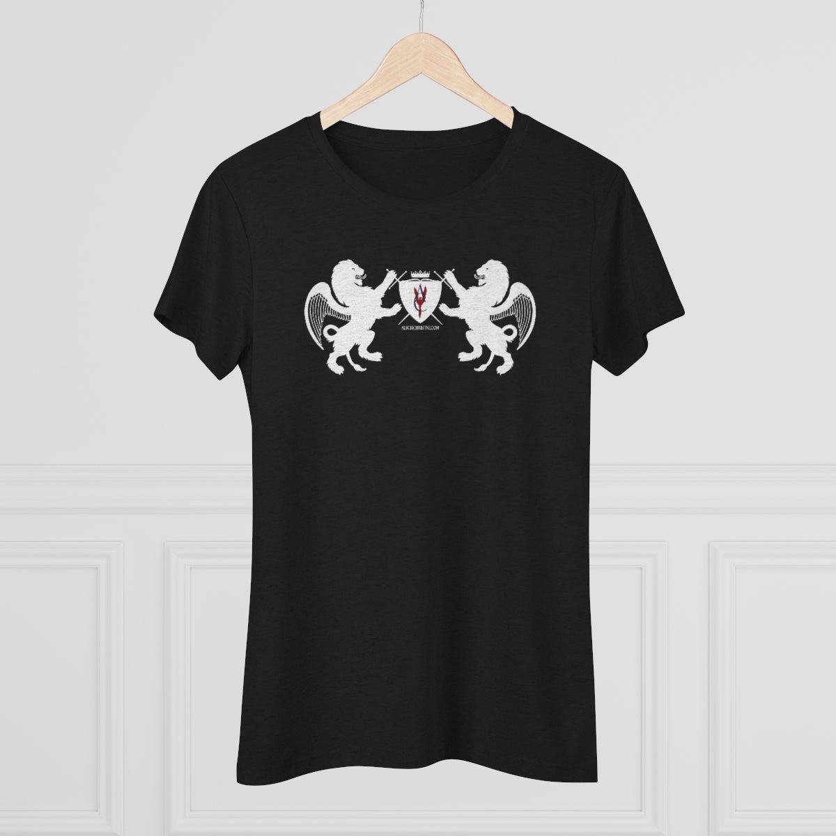 Women's Triblend Tee - Hayoth Lions and Alycia Christine Coat-of-Arms