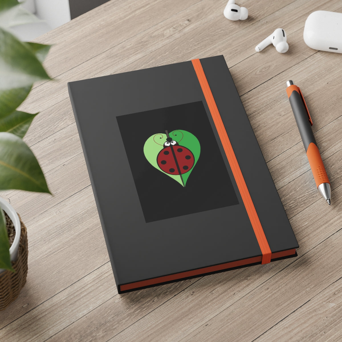 Simple Ruled Notebook - Lady Bug Love