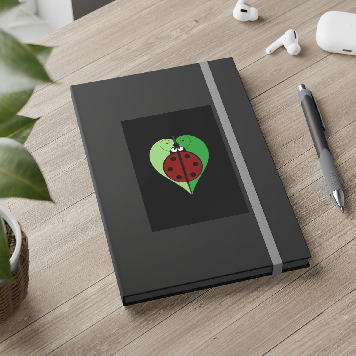 Simple Ruled Notebook - Lady Bug Love