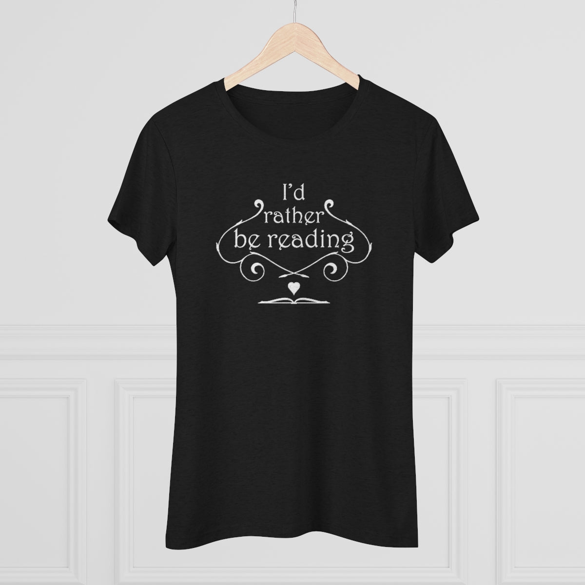 Women's Triblend Tee - I'd Rather Be Reading - Sylvan Swirls