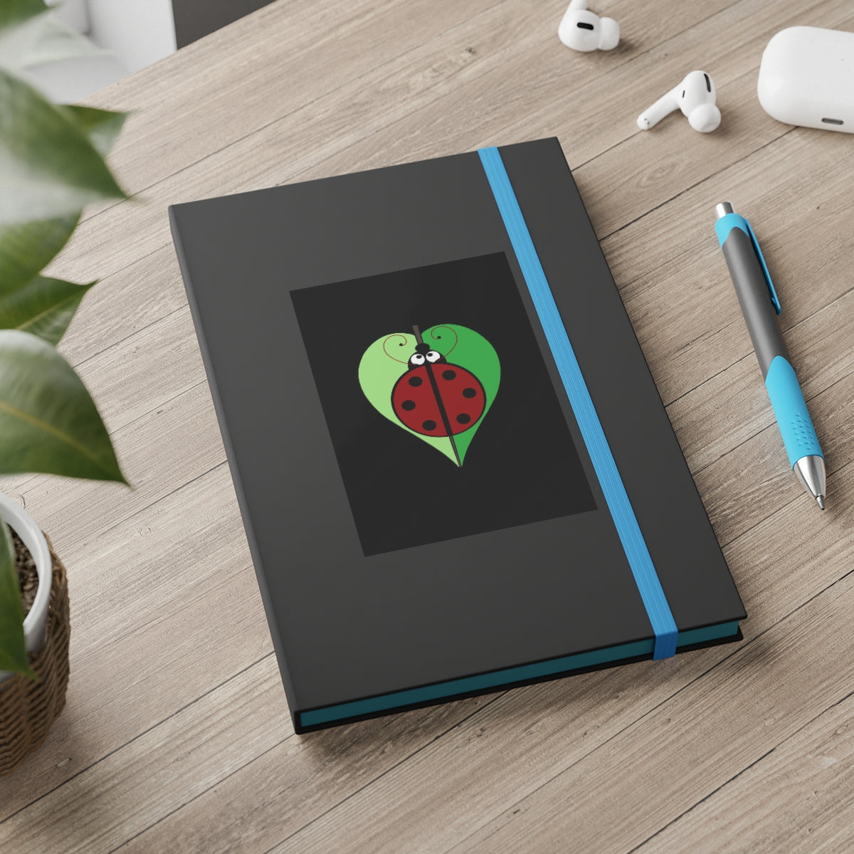 Simple Ruled Notebook - Lady Bug Love