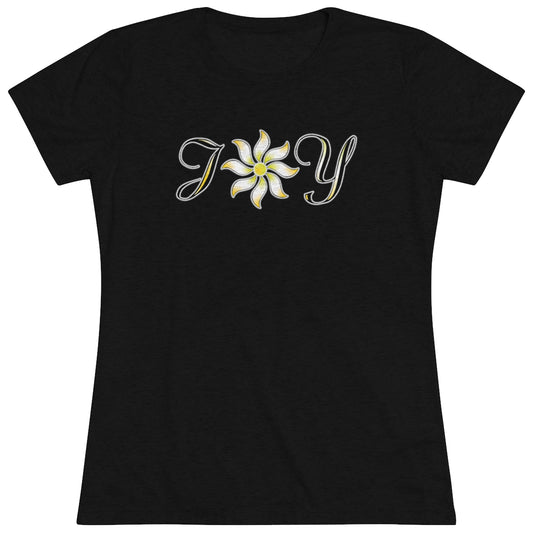 Women's Triblend Tee - Sun Daisy Joy