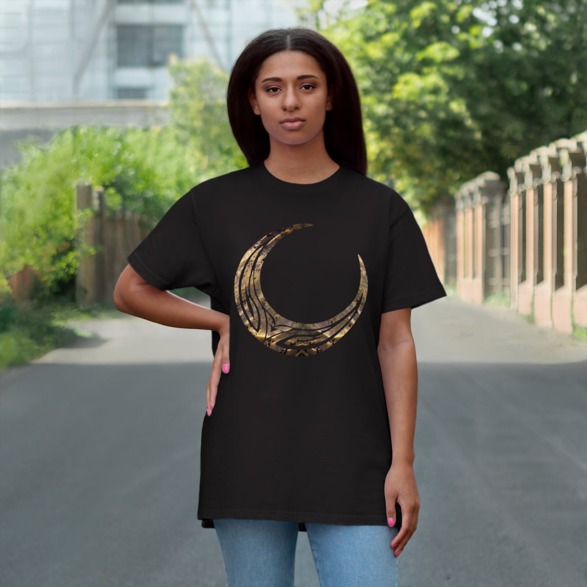 Men's Jersey T-shirt - Tribal Crescent Moon