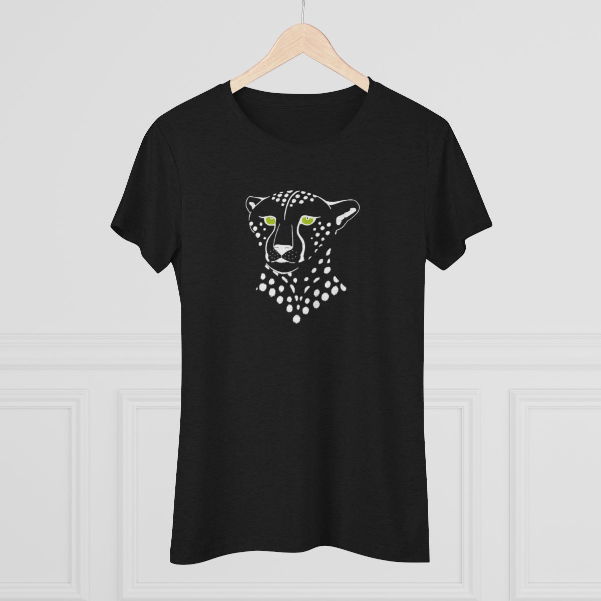 Women's Triblend Tee - Cheetah Inverted