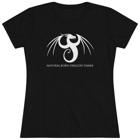 Women's Triblend Tee - Natural Born Dragon Tamer Amphiptere Dragon