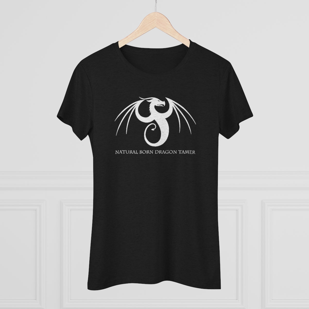 Women's Triblend Tee - Natural Born Dragon Tamer Amphiptere Dragon