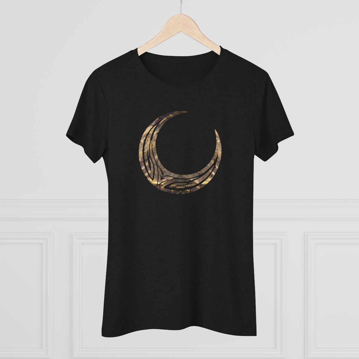 Women's Triblend Tee - Tribal Crescent Moon