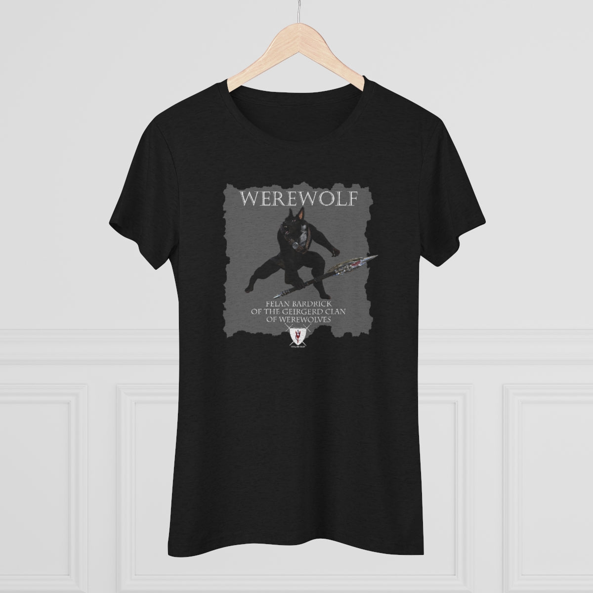 Women's Triblend Tee - Werewolf Felan & Bardrick Crest