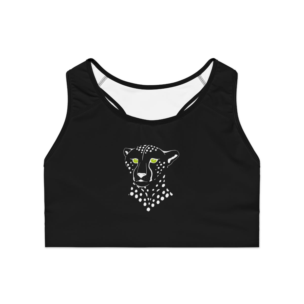Sports Bra - Cheetah Inverted