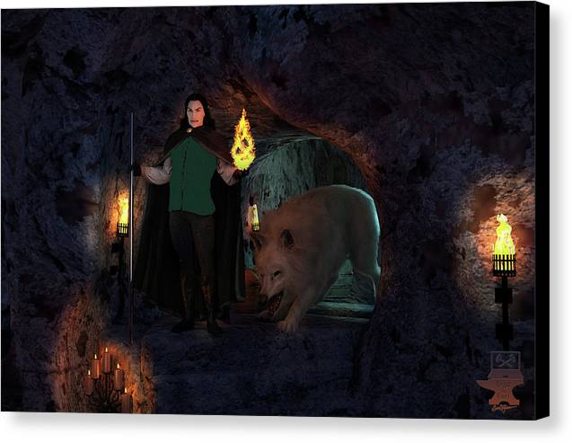 Defending the Cellar - Canvas Print