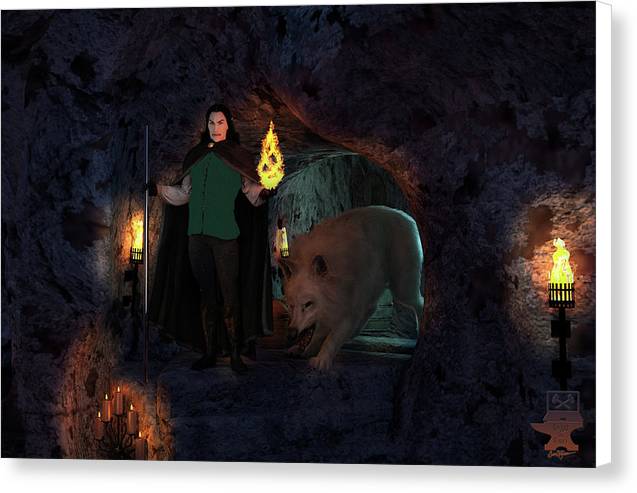 Defending the Cellar - Canvas Print