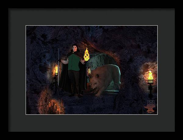 Defending the Cellar - Framed Print