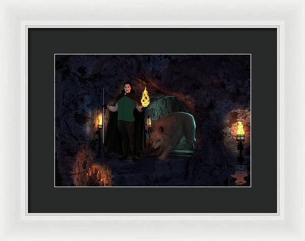 Defending the Cellar - Framed Print