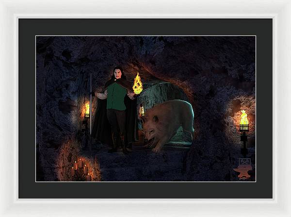 Defending the Cellar - Framed Print