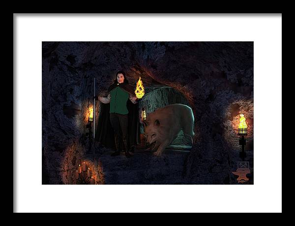 Defending the Cellar - Framed Print