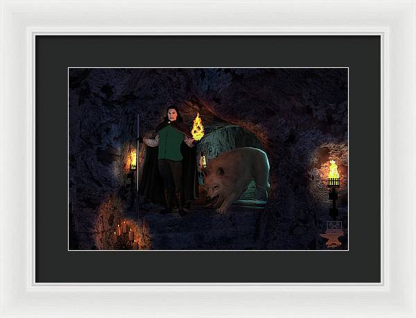 Defending the Cellar - Framed Print