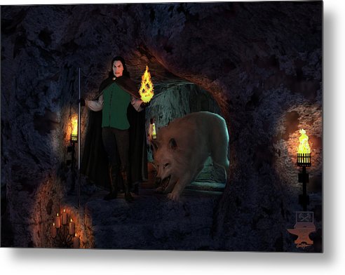Defending the Cellar - Metal Print