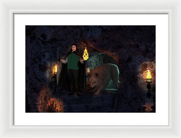 Defending the Cellar - Framed Print