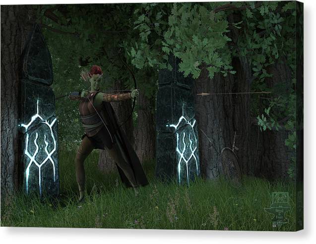 Defending the Gate - Canvas Print